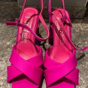 George Women's Vibrant Pink Strappy Heels